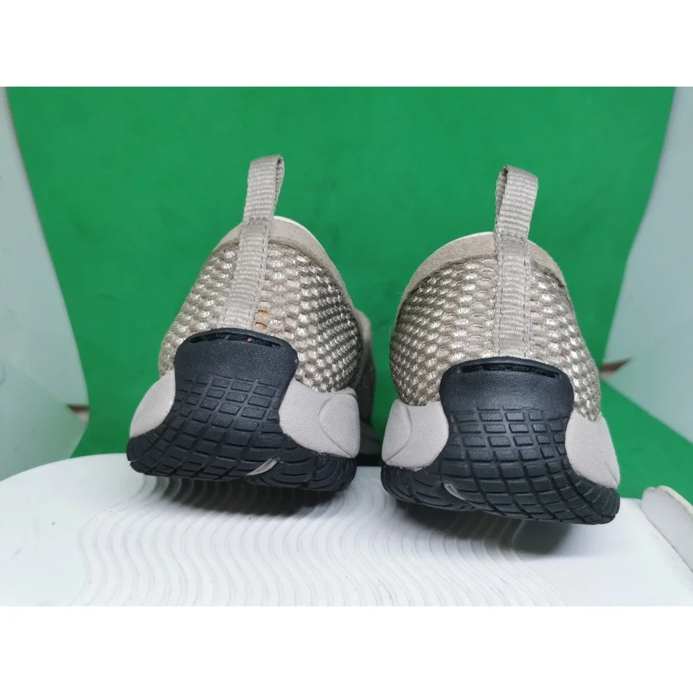 MERRELL GRAY/BEIGE MESH MOC SLIDE SLIP ON CLOGS SHOES WOWENS SIZE 6.5